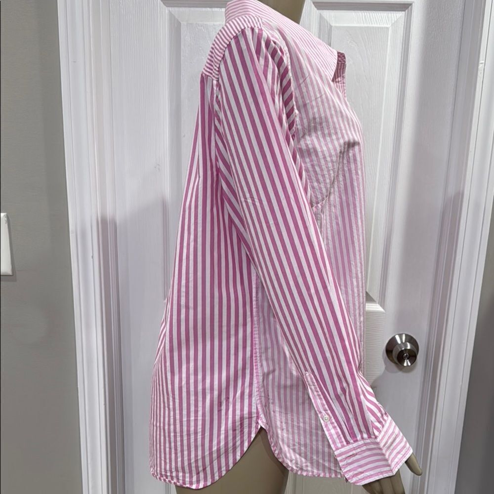 TALBOTS MODERN CLASSIC SHIRT- MIXED STRIPE - Picture 4 of 9